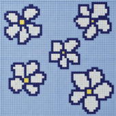REVIGLASS MODULAR FLOR-AZUL