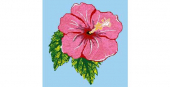 REVIGLASS MURAL HIBISCUS