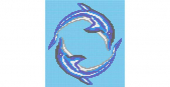 REVIGLASS MURAL DELFINES CIRCULO