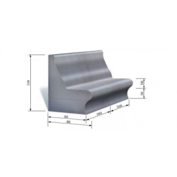 TOPLA KLUPA 100X87X60CM