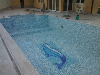 delfin u mozaiku
