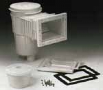 Skimmer za beton bazena  HYDRODIF sa četvrtastim poklopcem	363 x 255mm