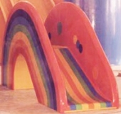 Dečiji tobogan MINIRAINBOW, Н=115 cm, fiberglas